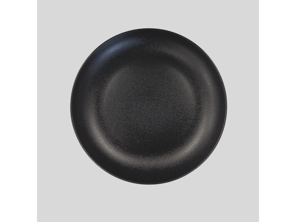 Lubiana plochý talíř Rondo, Ø22 cm, černý